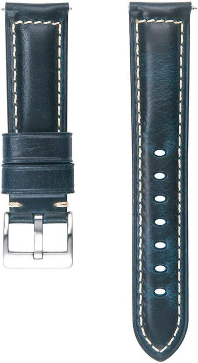 Berfine Quick-Release Læderrem - Blå