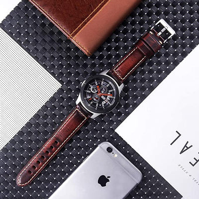 Berfine Quick-Release Læderrem - Karmin rød