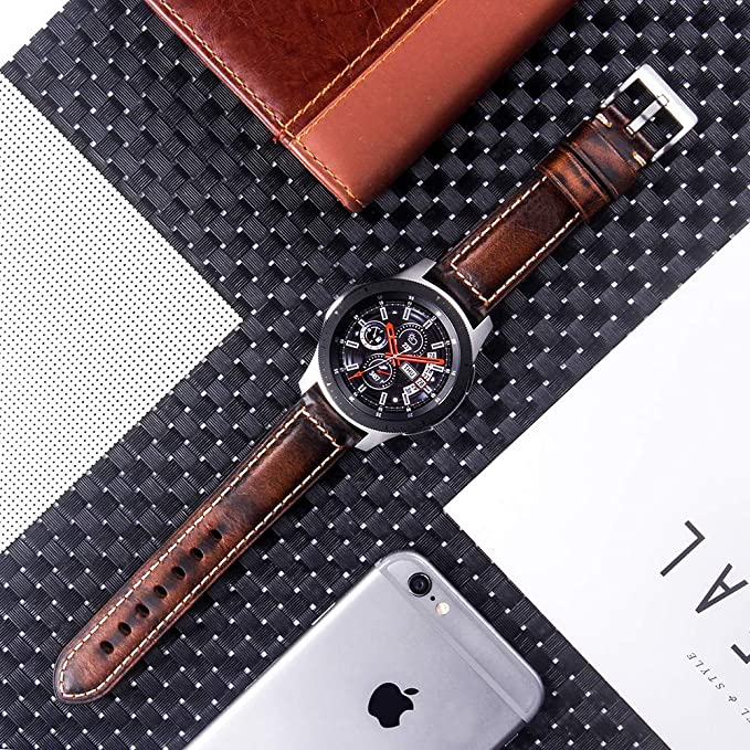 Berfine Quick-Release Læderrem - DunkelBrun