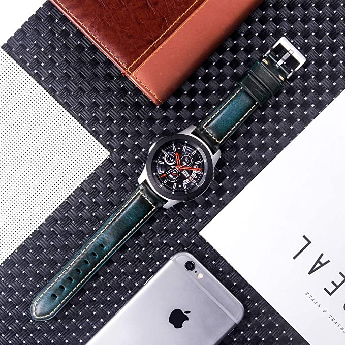 Berfine Quick-Release Læderrem - Blå