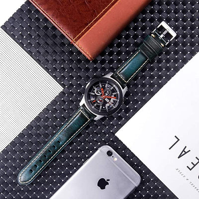 Berfine Quick-Release Læderrem - Blå