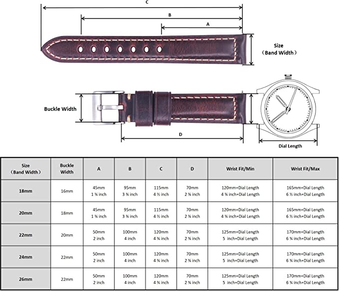 Berfine Quick-Release Læderrem - Karmin rød