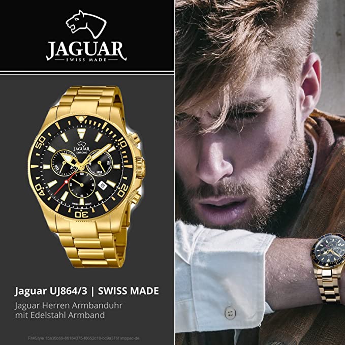 Jaguar Kronograf Diver Guld J864/3